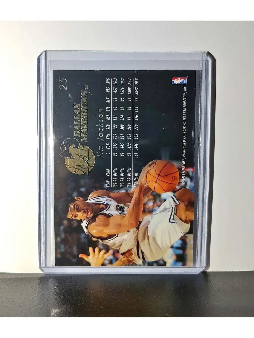 Jim Jackson 1995-96 Flair NBA #25 Card Dallas Mavericks